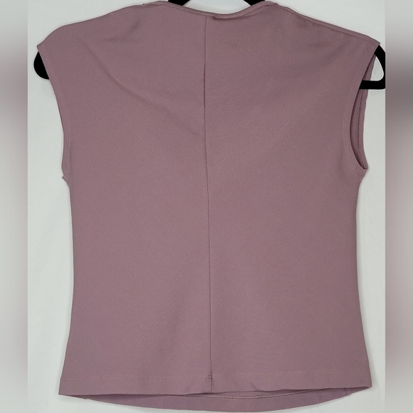 Athleta Bayview Fitted Tank with Front Wrap Ruching Detail in Mauve - Size XS - Picture 4 of 6